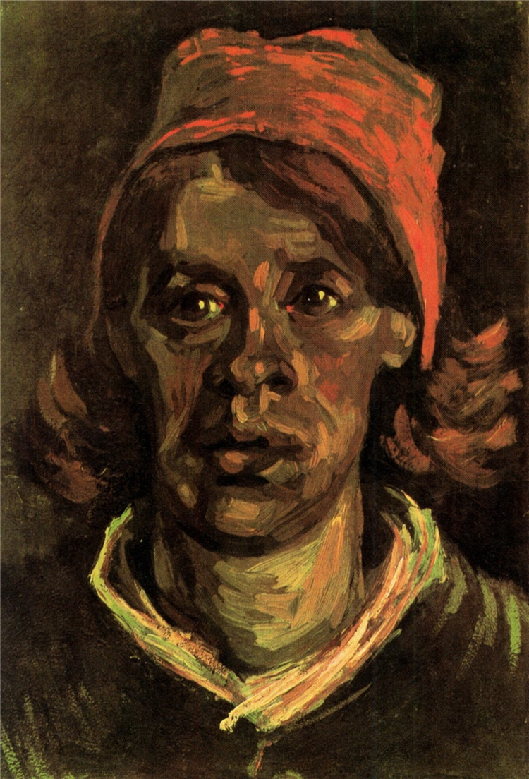 Head Of A Woman 8 Vincent Willem Van Gogh Oil Painting